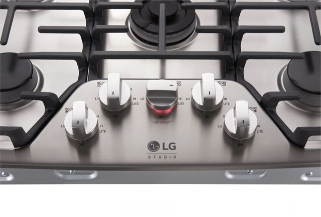 LG Studio 30" Stainless Steel Gas Cooktop-2