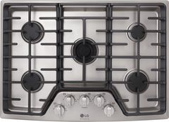 LG Studio 30" Stainless Steel Gas Cooktop-LSCG307ST