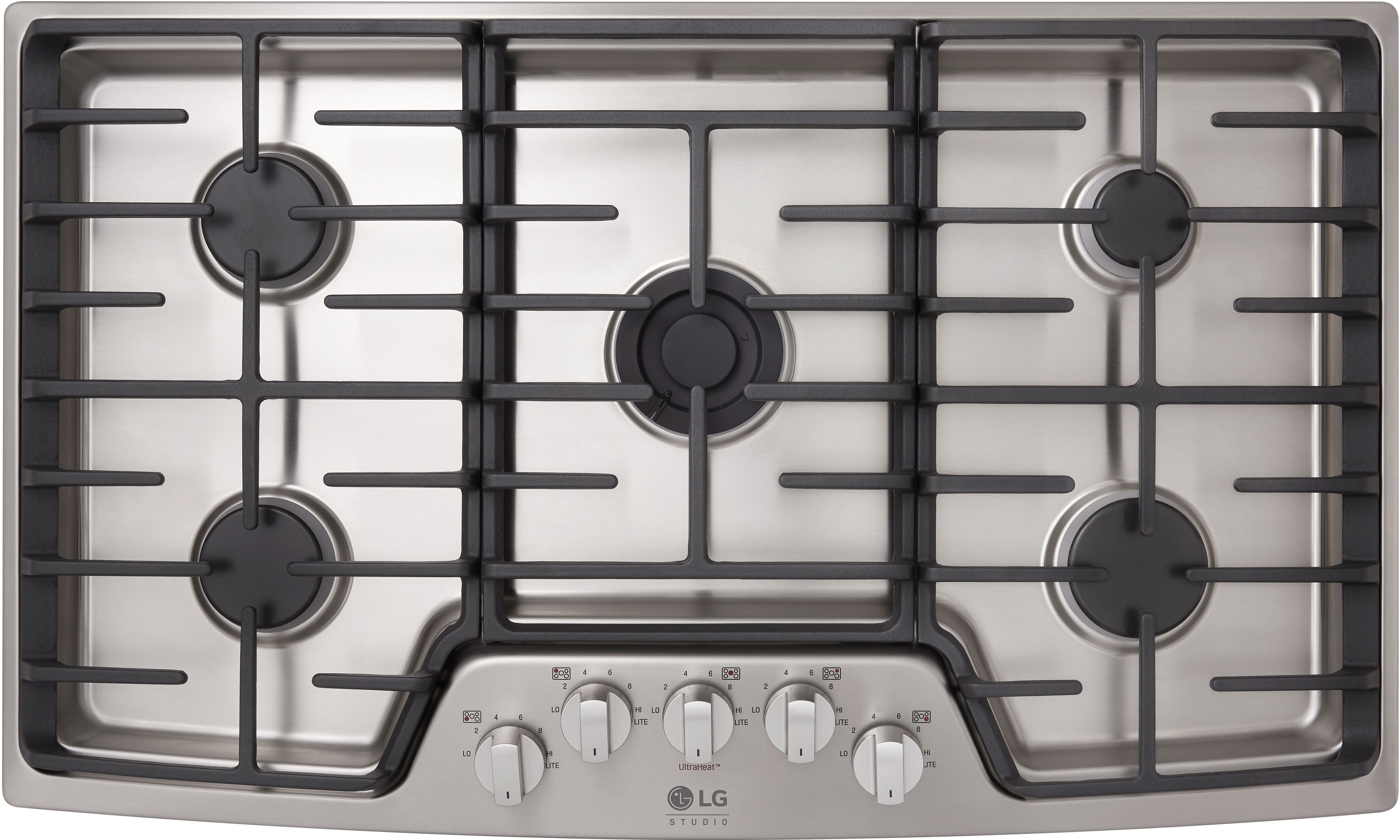 LG Studio 36" Stainless Steel Gas Cooktop-LSCG367ST