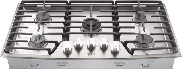 LG Studio 36" Stainless Steel Gas Cooktop-LSCG367ST-2