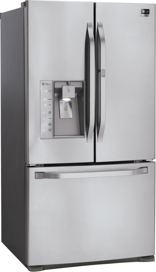 LG Studio 23.5 Cu. Ft. Counter Depth French Door Refrigerator-Stainless Steel 1