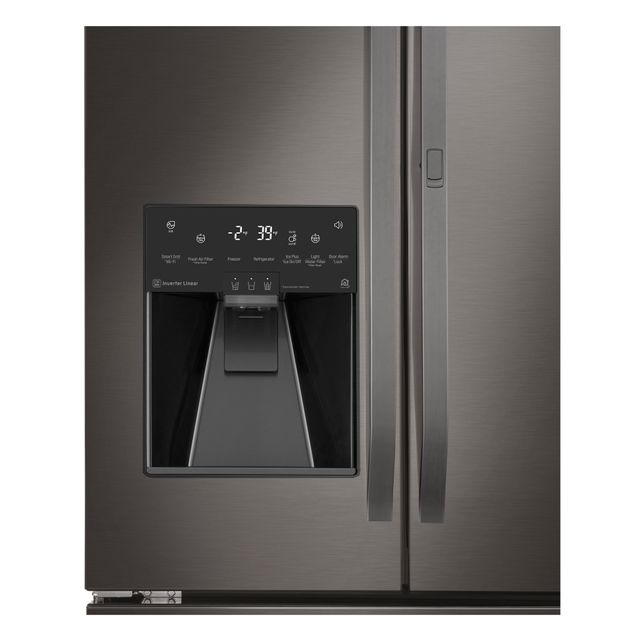 LG Studio 24 Cu. Ft. Counter Depth French Door Refrigerator-Black Stainless Steel 3