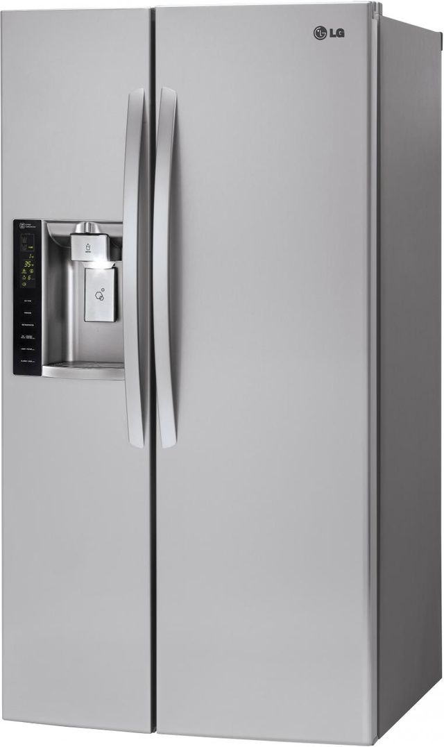 LG 22 Cu. Ft. Counter Depth Side By Side Refrigerator-Stainless Steel 3