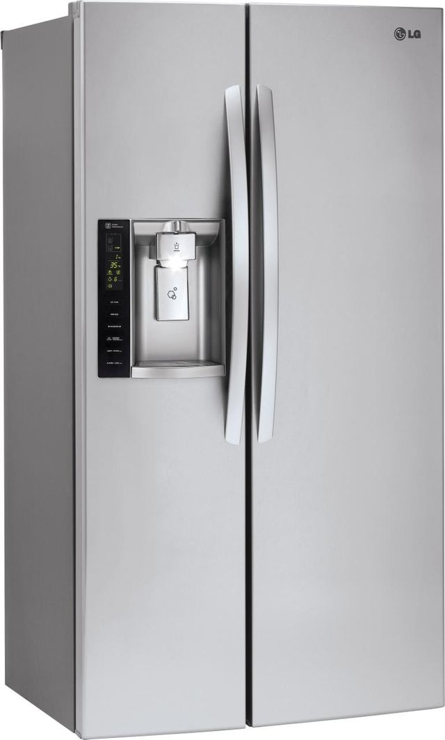LG 22 Cu. Ft. Counter Depth Side By Side Refrigerator-Stainless Steel 4