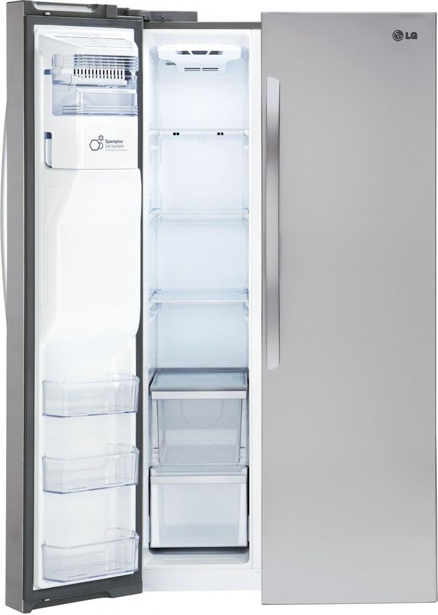 LG 22 Cu. Ft. Counter Depth Side By Side Refrigerator-Stainless Steel 1