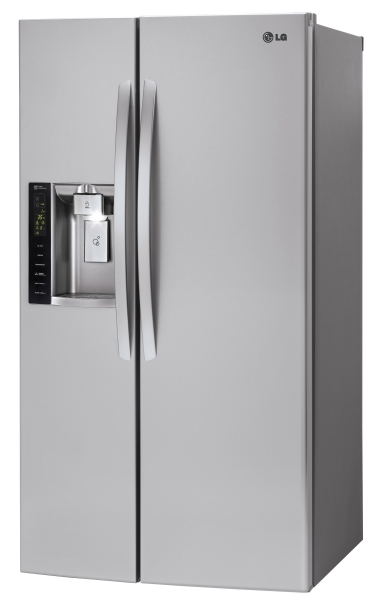 LG 22 Cu. Ft. Side-By-Side Counter Depth Refrigerator-Stainless Steel-1