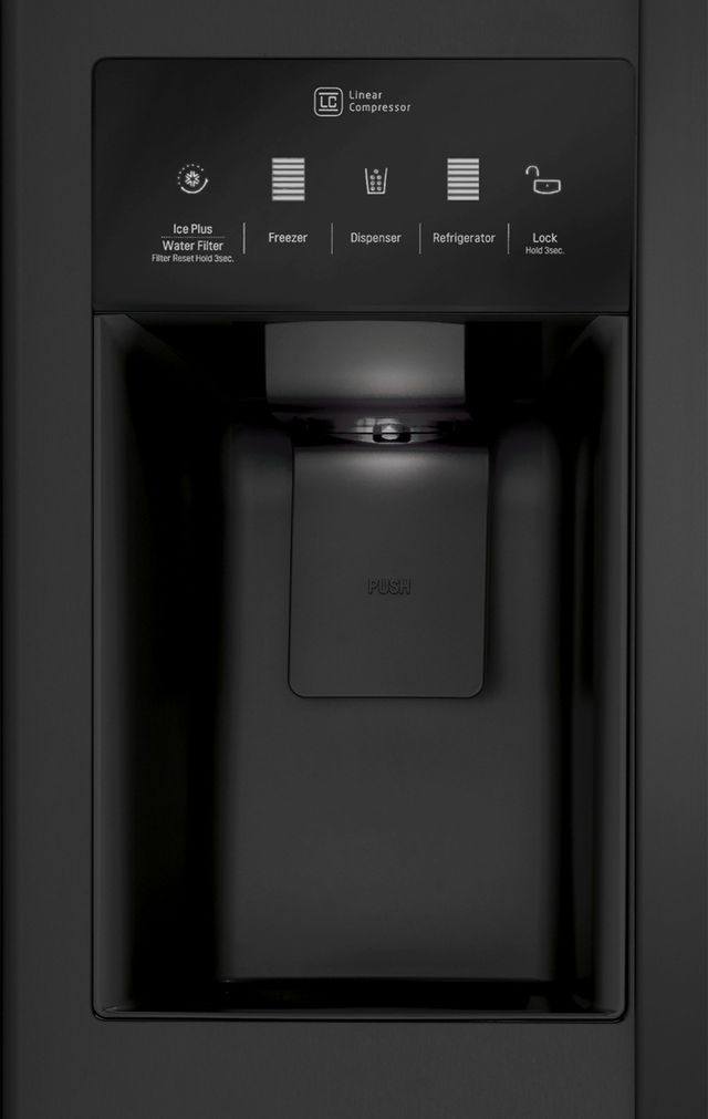 LG 22.0 Cu. Ft. Side-By-Side Refrigerator-Smooth Black 4
