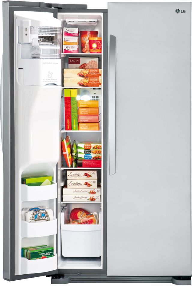 LG 22.0 Cu. Ft. Side-By-Side Refrigerator-Stainless Steel 8