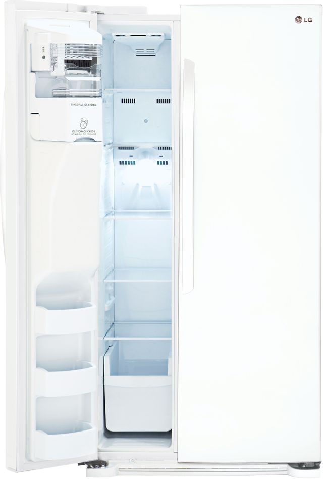 LG 22.0 Cu. Ft. Side-By-Side Refrigerator-Smooth White 4