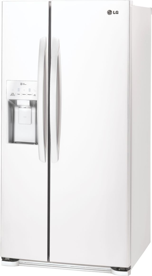 LG 22.0 Cu. Ft. Side-By-Side Refrigerator-Smooth White 6