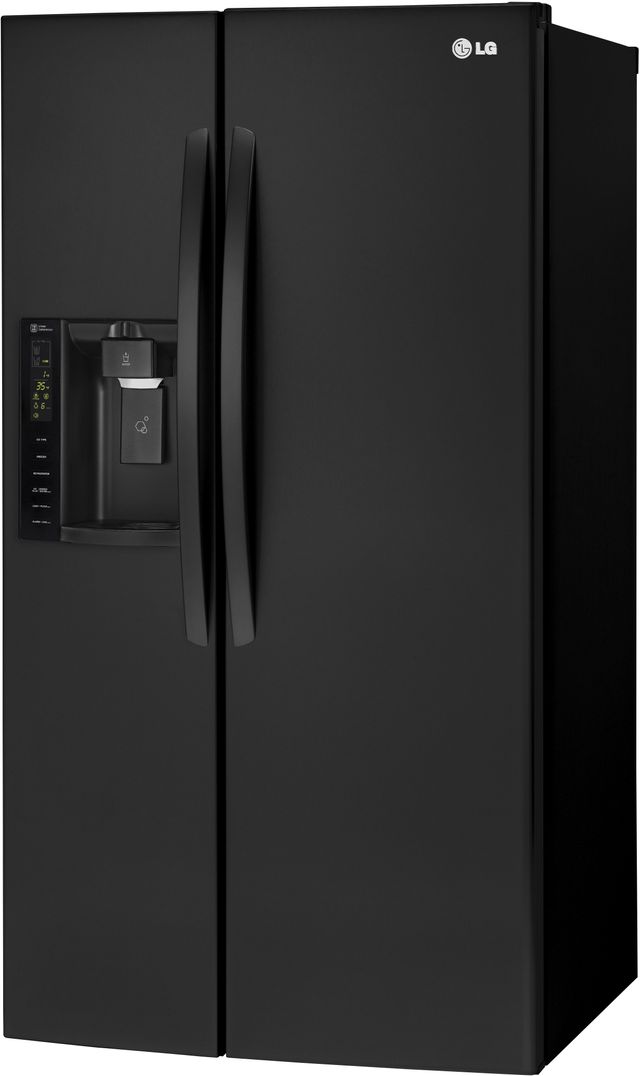 LG 26 Cu. Ft. Side-By-Side Refrigerator - Smooth Black 0