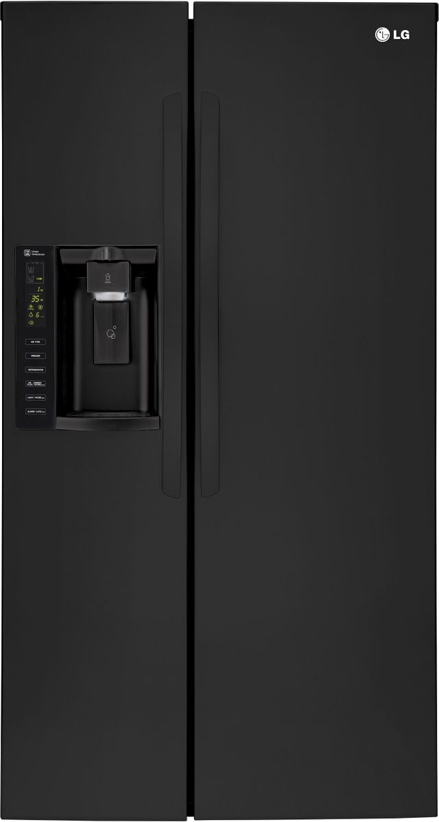 LG 26 Cu. Ft. Side-By-Side Refrigerator - Smooth Black 2