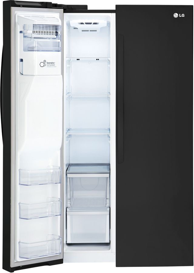 LG 26 Cu. Ft. Side-By-Side Refrigerator - Smooth Black 7