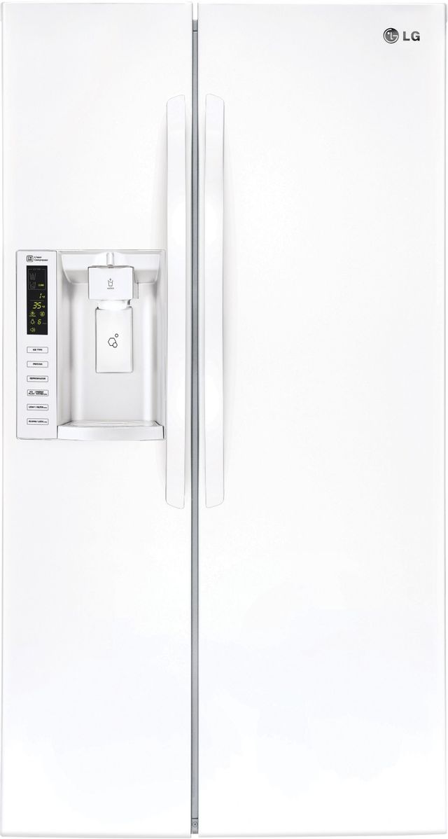 LG 26 Cu. Ft. Side By Side Refrigerator - Smooth White