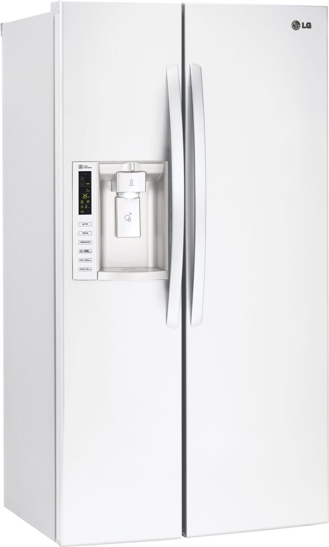LG 26 Cu. Ft. Side By Side Refrigerator - Smooth White 2