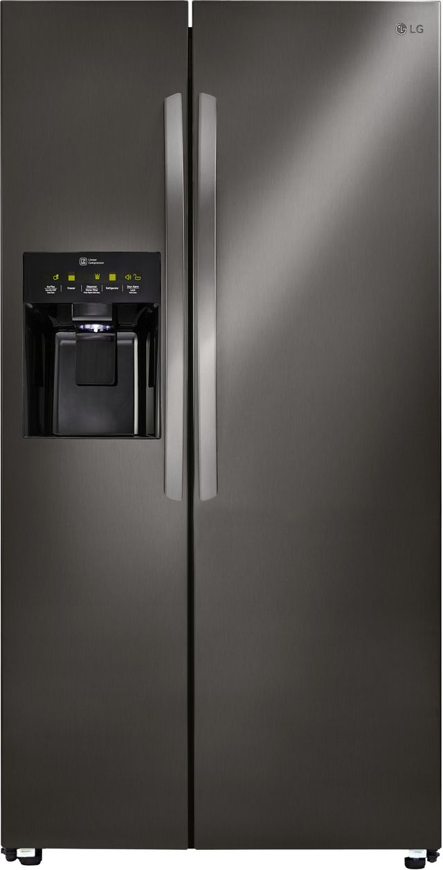 LG 26.0 Cu. Ft. Side-By-Side Refrigerator-Black Stainless Steel 5