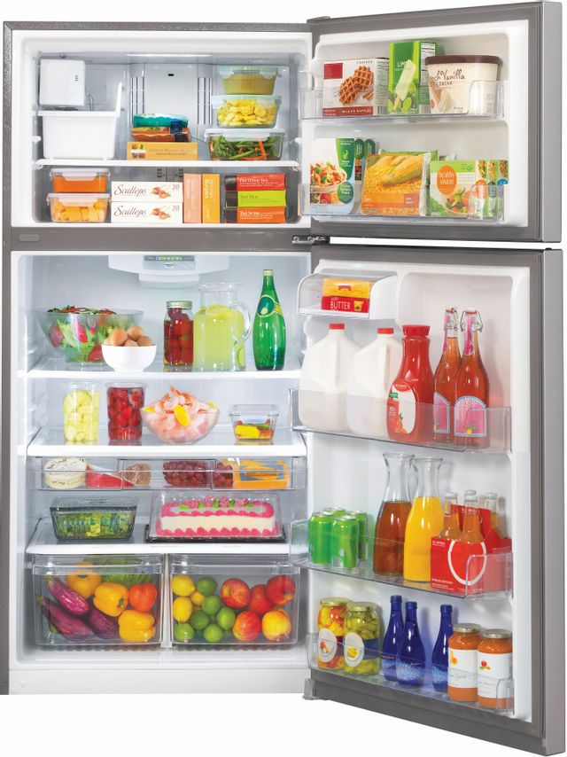 LG 20.0 Cu. Ft. Top Freezer Refrigerator-Stainless Steel 8
