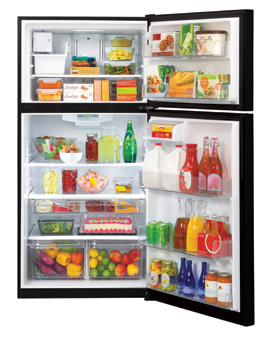 LG 24 Cu. Ft. Top Freezer Refrigerator-Smooth Black 1