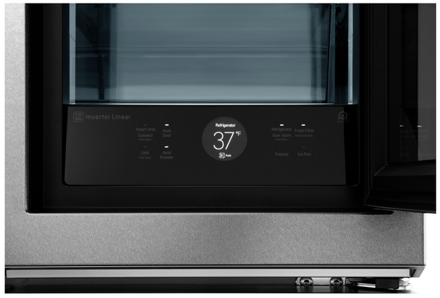 LG Signature 22.8 Cu. Ft. Textured Steel™ Counter Depth French Door Refrigerator 8