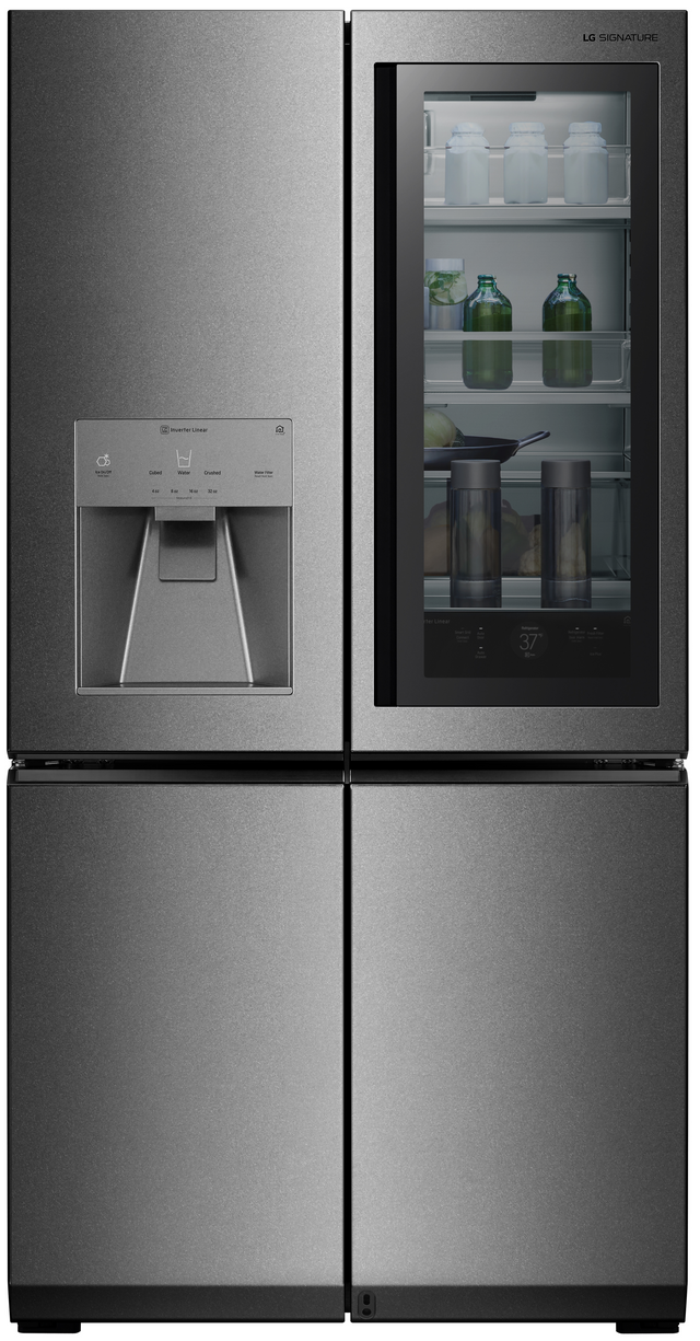 LG Signature 30.8 Cu. Ft. Textured Steel™ French 4-Door Refrigerator