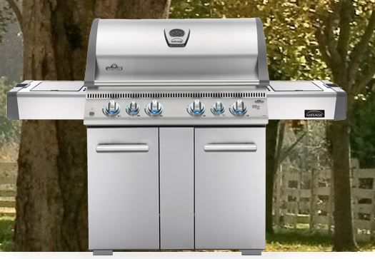 Napoleon Mirage™ 71" Stainless Steel Free Standing Grill 0