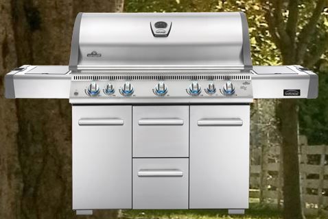 Napoleon Mirage™ 77" Stainless Steel Free Standing Grill