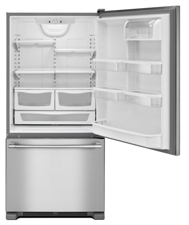 Maytag® 22.1 Cu. Ft. Fingerprint Resistant Stainless Steel Bottom Freezer Refrigerator 1