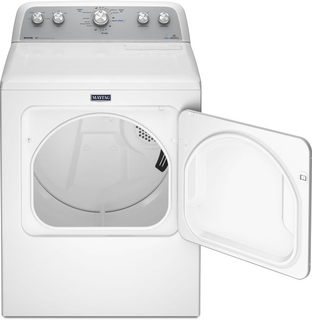 Maytag® Bravos® Front Load Electric Dryer- White 1