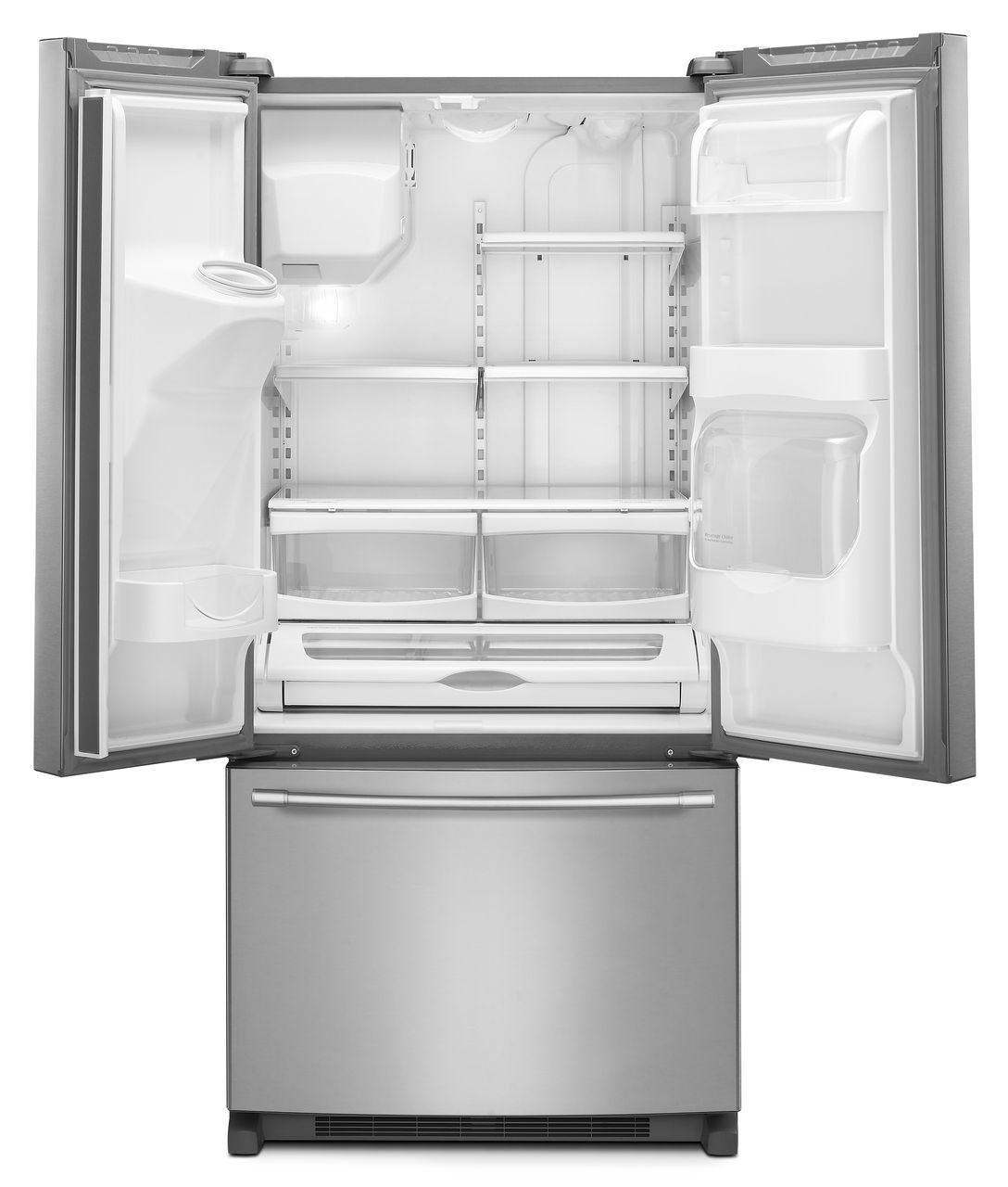 Maytag refrigerator with open doors