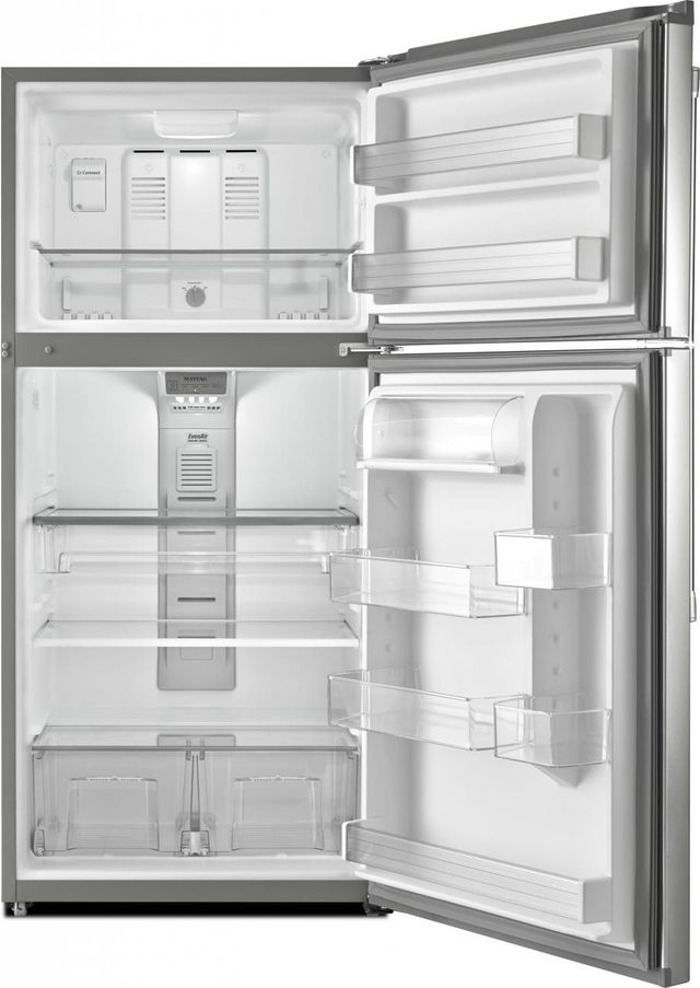 Maytag® 19.1 Cu. Ft. Top Freezer Refrigerator-Stainless Steel 1