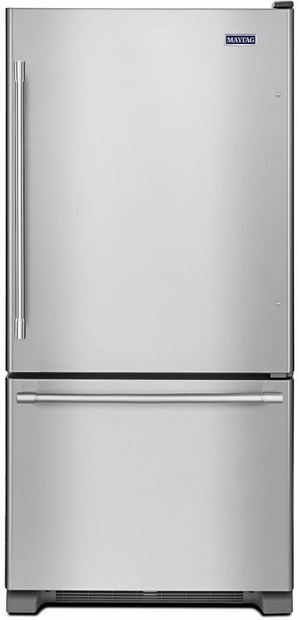 Maytag® 18.7 Cu. Ft. Fingerprint Resistant Stainless Steel Bottom Freezer Refrigerator