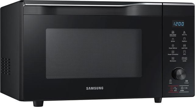 Samsung 1.1 Cu. Ft. Fingerprint Resistant Black Stainless Steel Counter Top Microwave 8