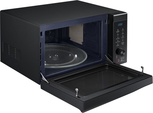 Samsung 1.1 Cu. Ft. Fingerprint Resistant Black Stainless Steel Counter Top Microwave 9