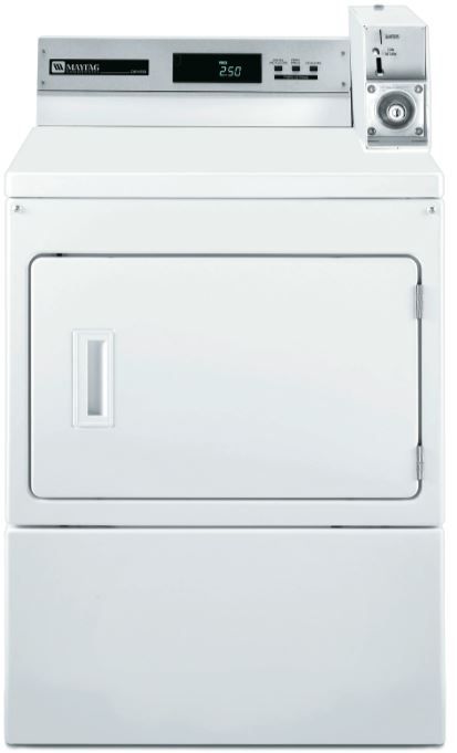 Maytag® Commercial 27" Commercial Electric Dryer-White