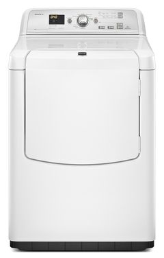 Maytag® Bravos XL® High Efficiency Front Load Electric Dryer-White