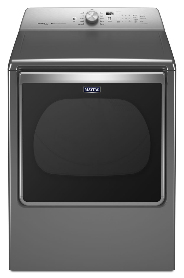 Maytag® 8.8 Cu. Ft. Metailic Slate Front Load Electric Dryer 0