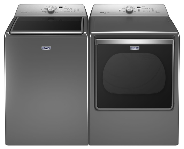Maytag® 8.8 Cu. Ft. Metailic Slate Front Load Electric Dryer 5