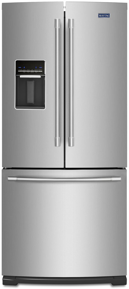 Réfrigérateur à portes françaises de 30 po Maytag® de 19,7 pi³ - Acier inoxydable 0