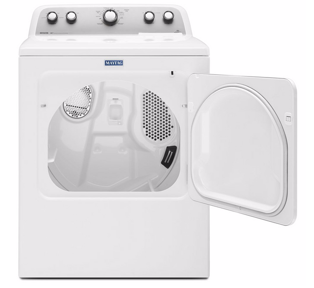 Maytag® 7.0 Cu. Ft. White Front Load Gas Dryer 1