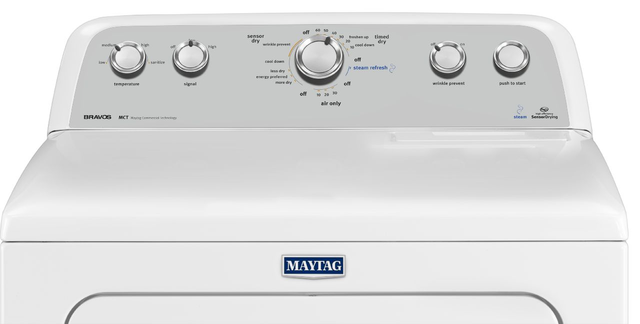 Maytag® Bravos® Front Load Gas Dryer-White 4