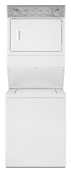 Maytag® Gas Washer/Dryer Stack Laundry-White