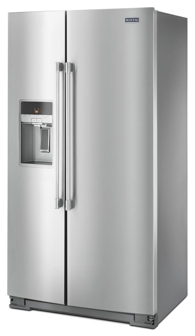 Maytag® 20.6 Cu. Ft. Fingerprint Resistant Stainless Steel Counter Depth Side By Side Refrigerator 4