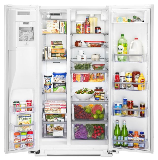 Maytag® 26 Cu. Ft. Side-by-Side Refrigerator-White 2