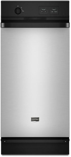 Maytag® 15" Undercounter Trash Compactor-Stainless Steel-0