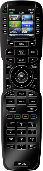 mx 780 remote programming