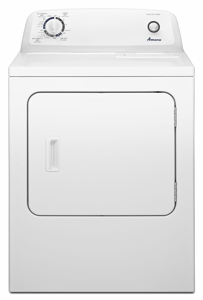 Amana® 6.5 Cu. Ft. White Front Load Gas Dryer-NGD4655EW