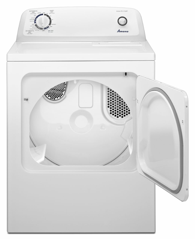 Amana 6 5 Cu Ft White Front Load Gas Dryer The Appliance Barn 