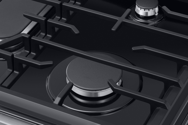 Samsung 30” Free Standing Gas Range-Fingerprint Resistant Black Stainless Steel 5