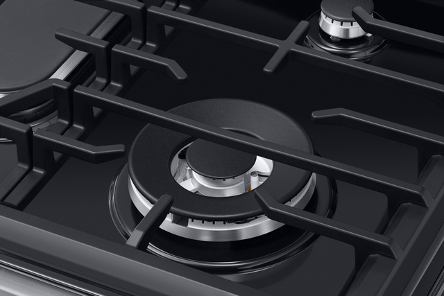 Samsung 30” Free Standing Gas Range-Fingerprint Resistant Black Stainless Steel-3