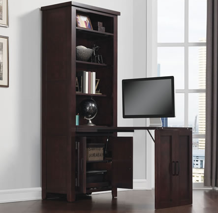 Bell'O® Caramel Oak Dakota Murphy Home Office Desk 2